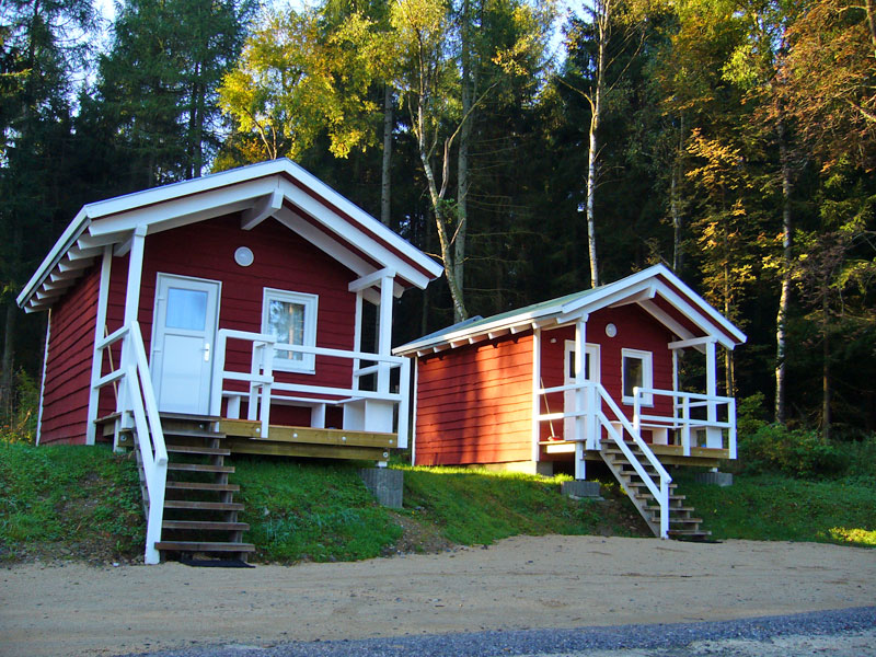 Skandinavische Hütten